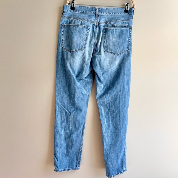 J.Crew 100% Cotton Distressed Blue Jeans - Picture 3 of 4